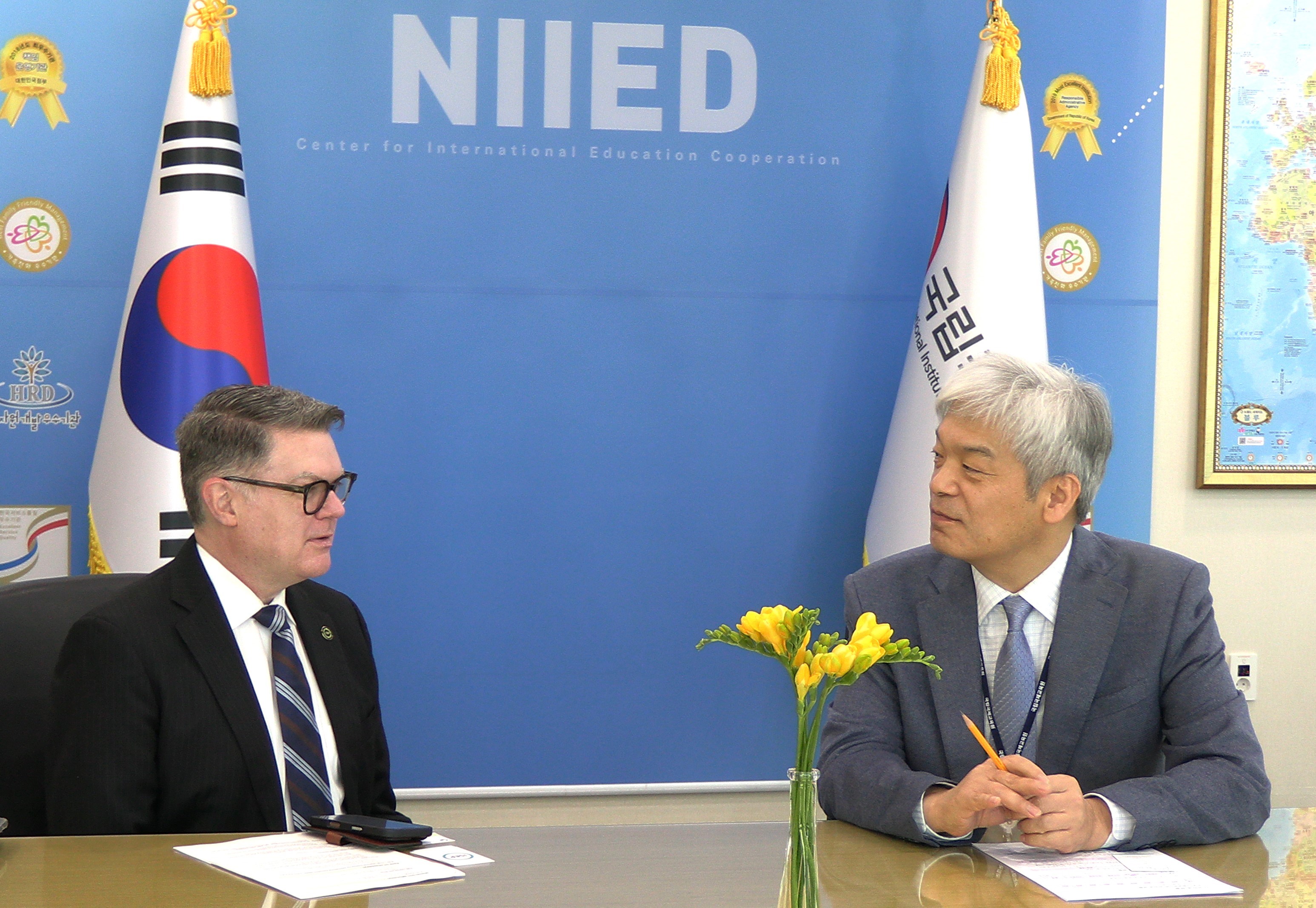 미국 ISEP 회장 업무협의